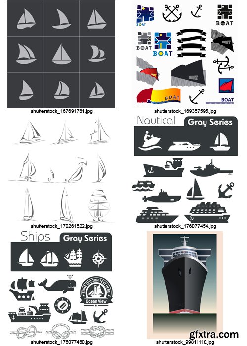 Amazing SS - Sailing &amp; Ships, 25xEPS