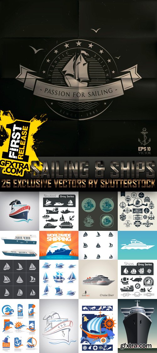 Amazing SS - Sailing & Ships, 25xEPS Amazing SS - Sailing & Ships, 25xEPS