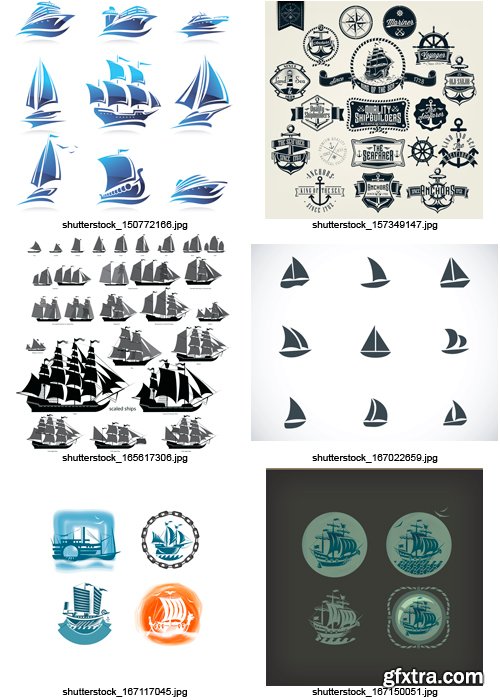 Amazing SS - Sailing &amp; Ships, 25xEPS