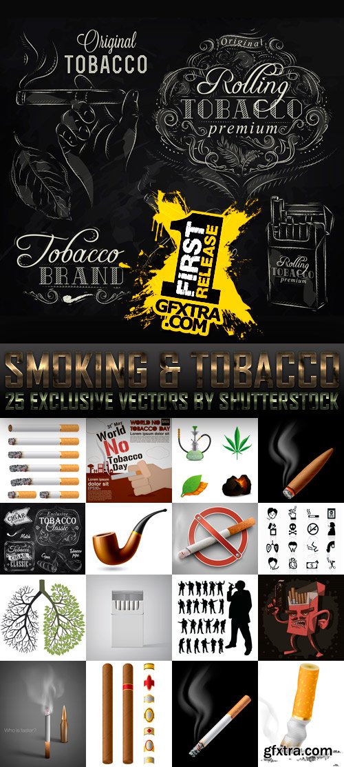 Amazing SS - Smoking & Tobacco, 25xEPS Amazing SS - Smoking & Tobacco, 25xEPS