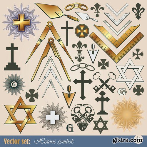 World Religious Symbols - 25 Vector