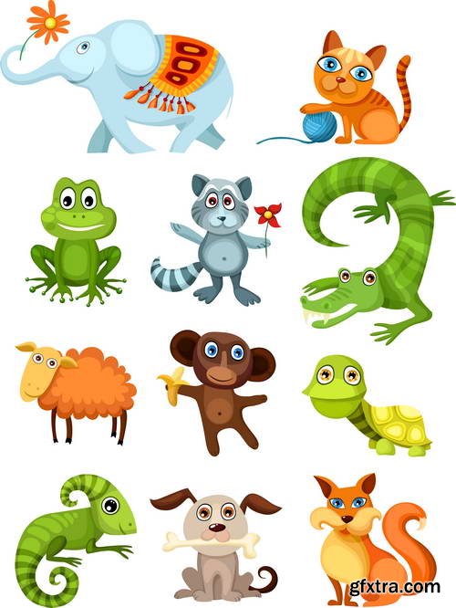 Pretty Animal & Nature Toons 25xEPS