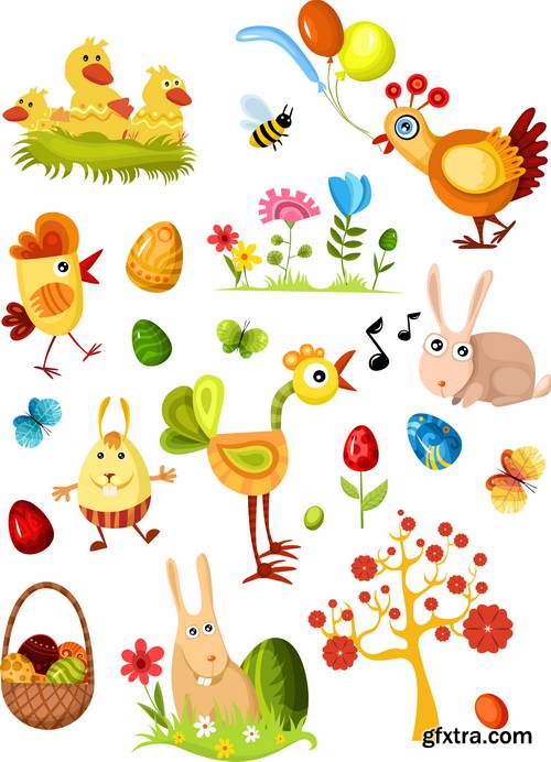 Pretty Animal & Nature Toons 25xEPS