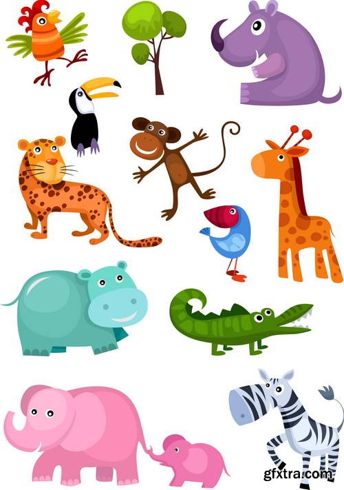 Pretty Animal & Nature Toons 25xEPS