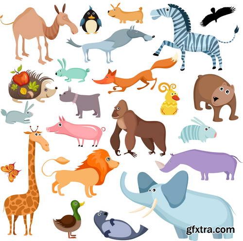 Pretty Animal & Nature Toons 25xEPS