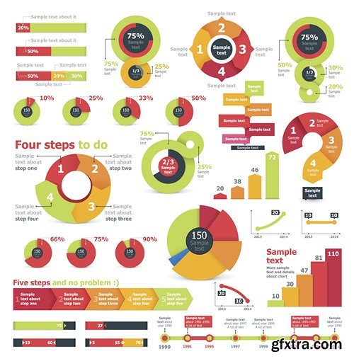 Collection of infographics vol.72, 25xEPS