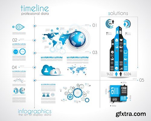 Collection of infographics vol.72, 25xEPS