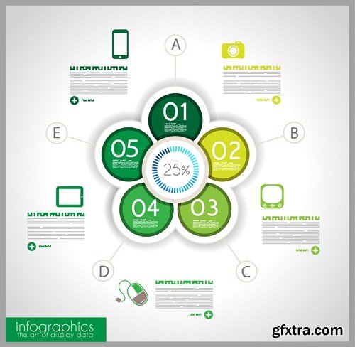 Collection of infographics vol.72, 25xEPS