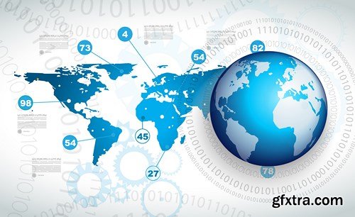 Collection of infographics vol.72, 25xEPS