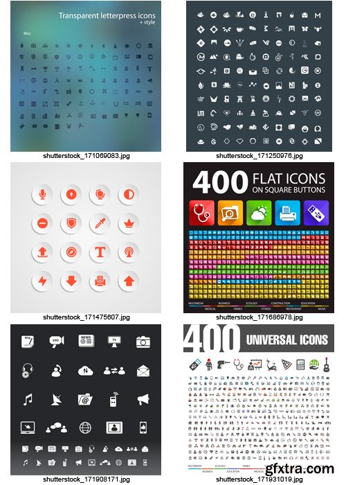 Amazing SS - Set of Black Icons (vol.6), 25xEPS