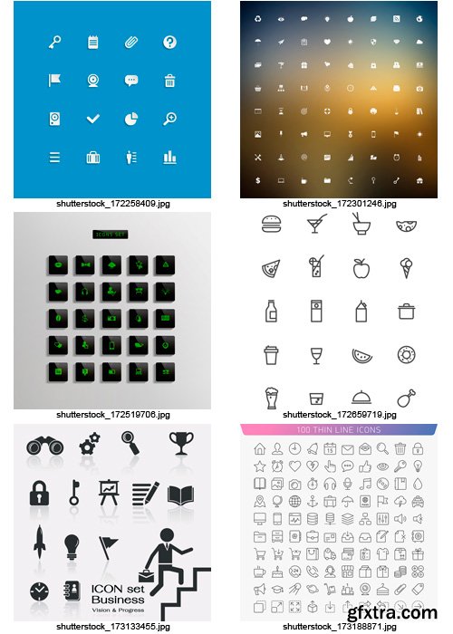 Amazing SS - Set of Black Icons (vol.6), 25xEPS