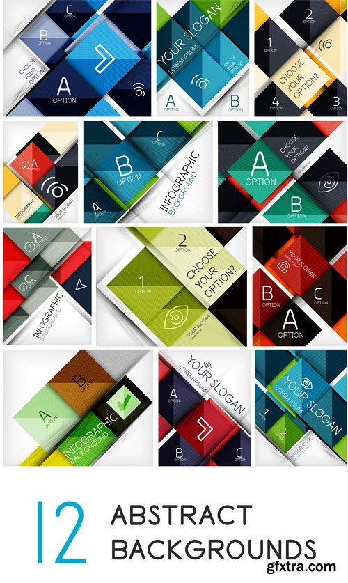 Abstract Backgrounds & Infographics - Mega Collection, 25xEPS Abstract Backgrounds & Infographics - Mega Collection, 25xEPS