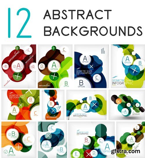 Abstract Backgrounds & Infographics - Mega Collection, 25xEPS Abstract Backgrounds & Infographics - Mega Collection, 25xEPS