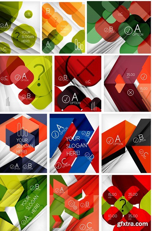 Abstract Backgrounds & Infographics - Mega Collection, 25xEPS Abstract Backgrounds & Infographics - Mega Collection, 25xEPS