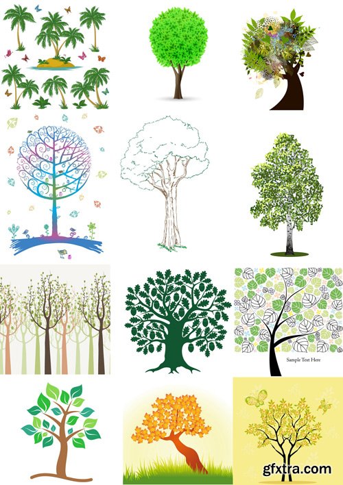Shutterstock - Tree, 25xEps Shutterstock - Tree, 25xEps