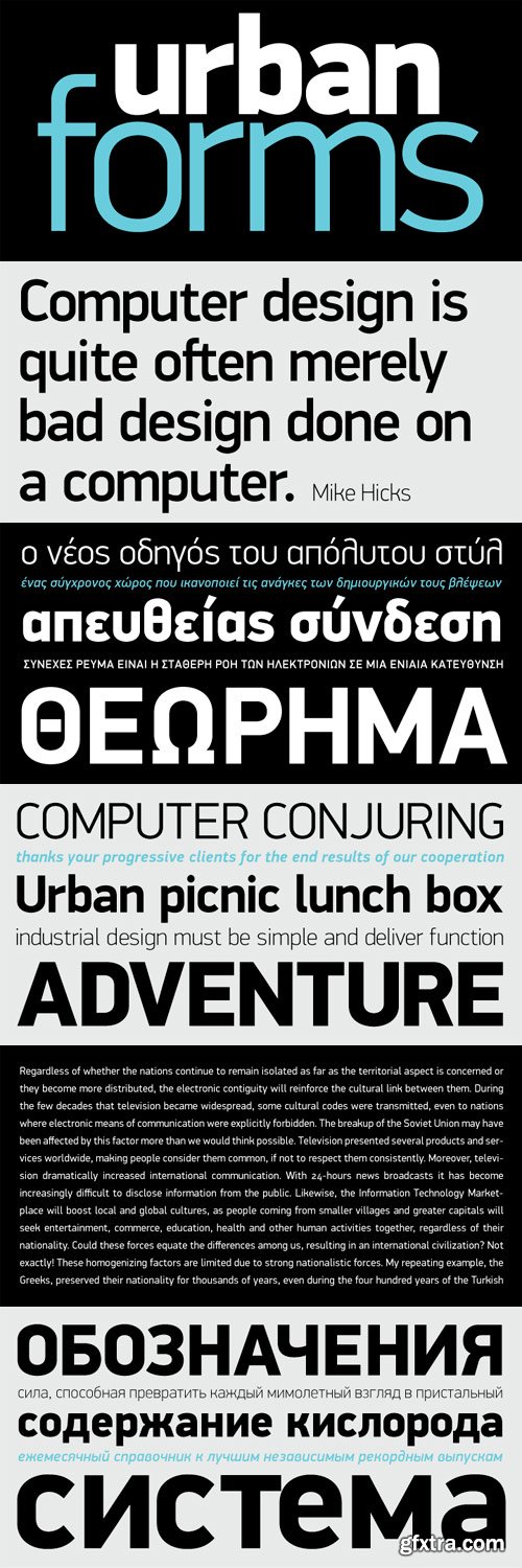 PF Din Display Pro Font Family - 14 Fonts for $695