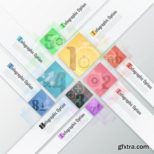 Collection of infographics vol.77, 25xEPS