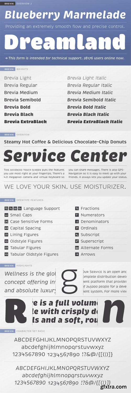Brevia Font Family - 14 Fonts for $300