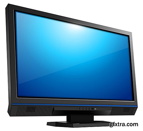 TV Monitor, panel plasma - VectorStock