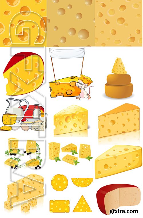 Shutterstock - Cheese, 25xEps Shutterstock - Cheese, 25xEps