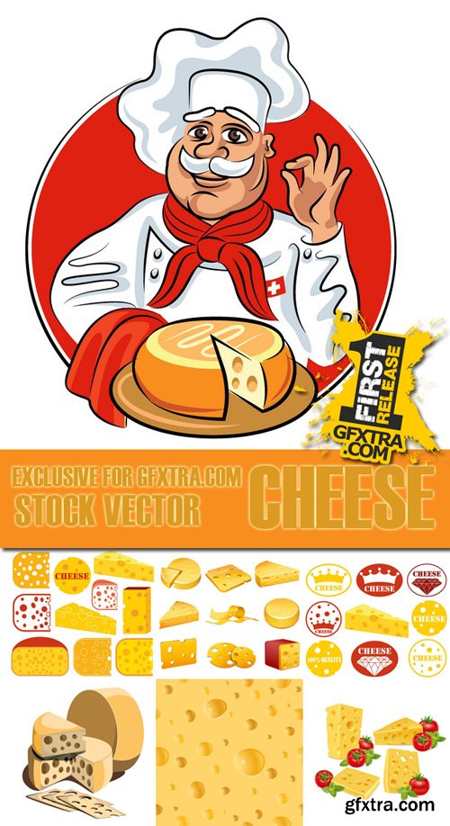 Shutterstock - Cheese, 25xEps Shutterstock - Cheese, 25xEps