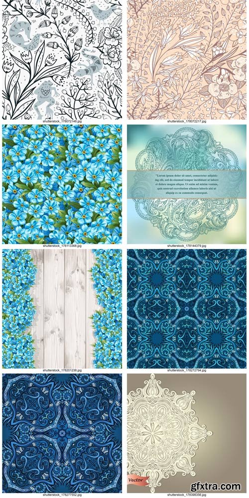 Shutterstock - Floral background 2, 25xEps