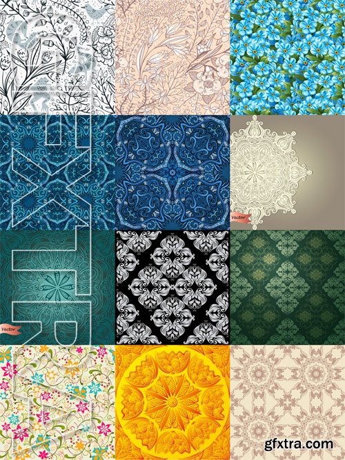 Shutterstock - Floral background 2, 25xEps Shutterstock - Floral background 2, 25xEps