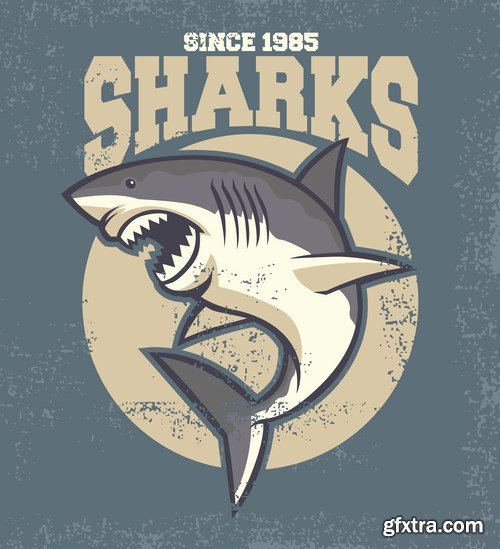 Vector Sharks - 25x EPS Vector Sharks - 25x EPS