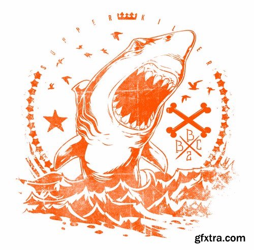 Vector Sharks - 25x EPS Vector Sharks - 25x EPS