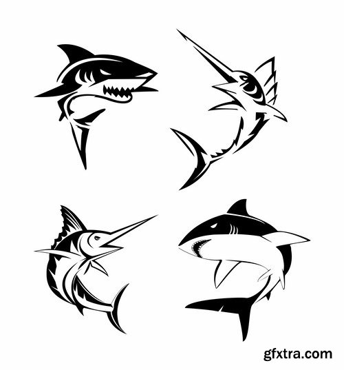 Vector Sharks - 25x EPS Vector Sharks - 25x EPS