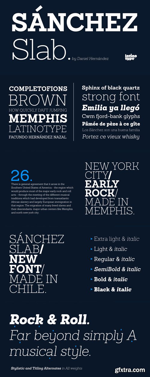 Sanchez Slab Font Family - 12 Fonts for $126 Sanchez Slab Font Family - 12 Fonts for $126