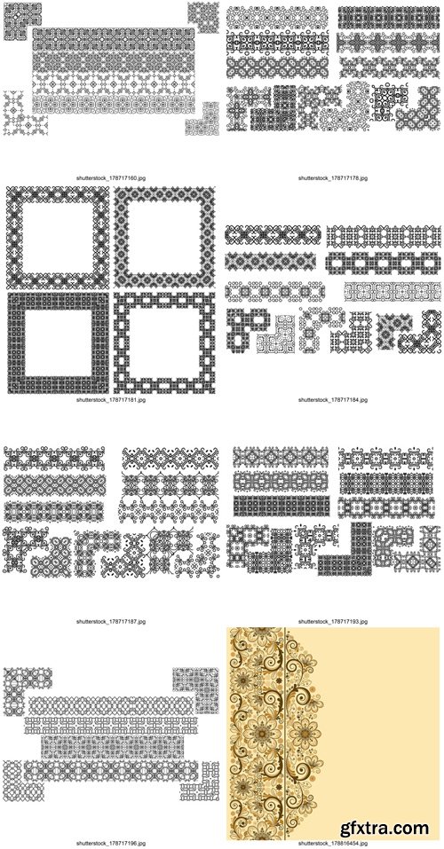 Shutterstock - Frames, 25xEps Shutterstock - Frames, 25xEps