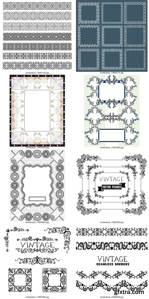 Shutterstock - Frames, 25xEps Shutterstock - Frames, 25xEps