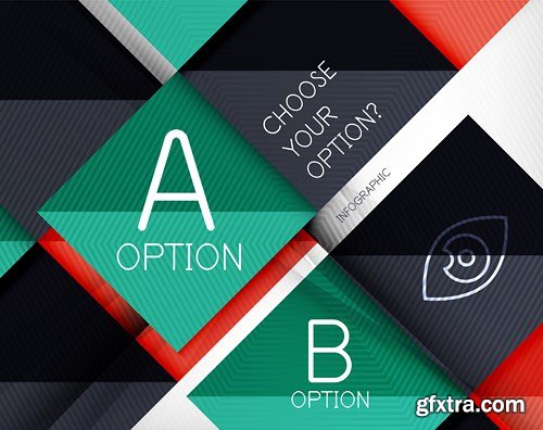 Abstract Backgrounds &amp; Infographics Collection 3, 25xEPS