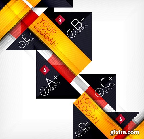 Abstract Backgrounds &amp; Infographics Collection 3, 25xEPS