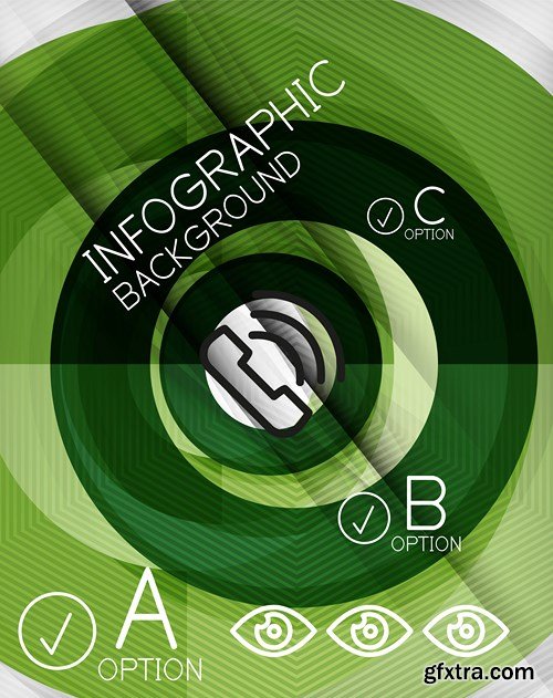 Abstract Backgrounds &amp; Infographics Collection 3, 25xEPS