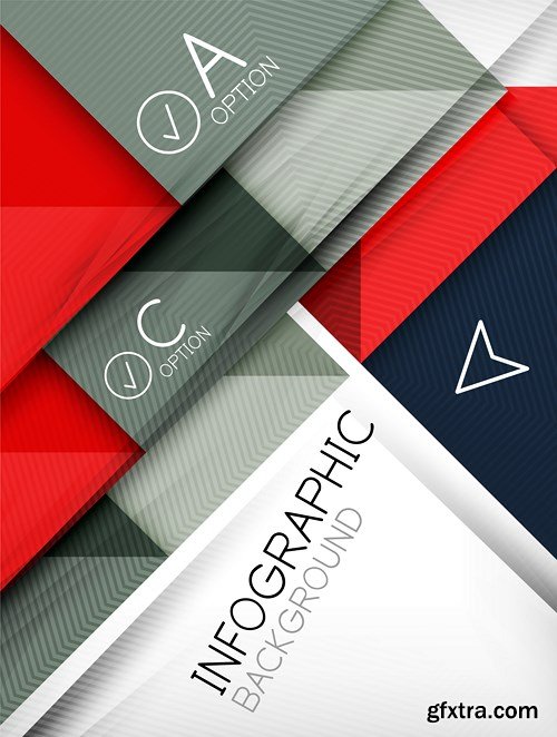 Abstract Backgrounds &amp; Infographics Collection 3, 25xEPS