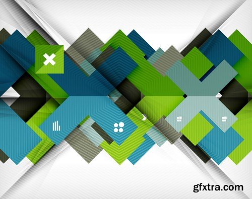 Abstract Backgrounds &amp; Infographics Collection 3, 25xEPS