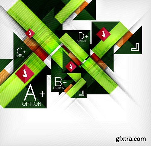 Abstract Backgrounds &amp; Infographics Collection 3, 25xEPS