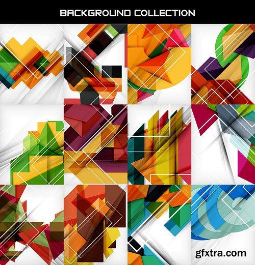 Abstract Backgrounds &amp; Infographics Collection 3, 25xEPS