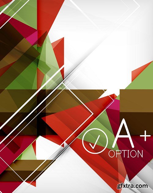 Abstract Backgrounds &amp; Infographics Collection 3, 25xEPS