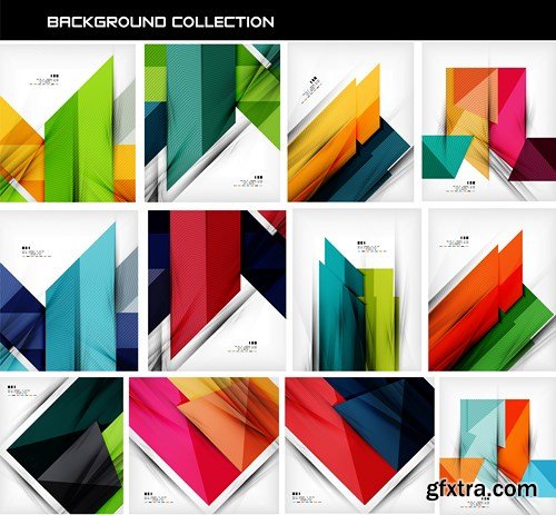 Abstract Backgrounds &amp; Infographics Collection 3, 25xEPS