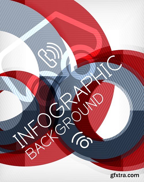 Abstract Backgrounds &amp; Infographics Collection 3, 25xEPS