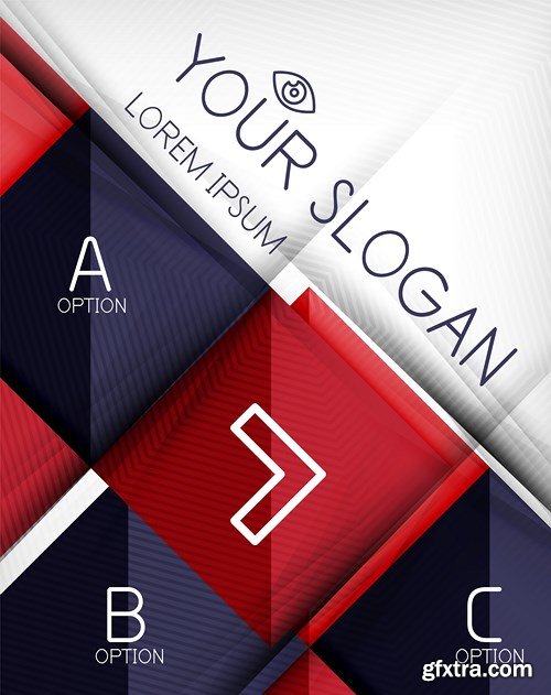 Abstract Backgrounds &amp; Infographics Collection 3, 25xEPS