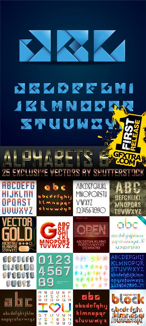 Amazing SS - Alphabets 6, 25xEPS Amazing SS - Alphabets 6, 25xEPS