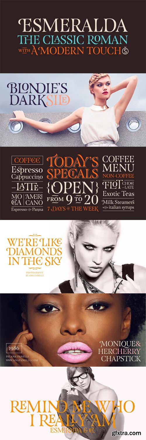 Esmeralda Pro Font for $59