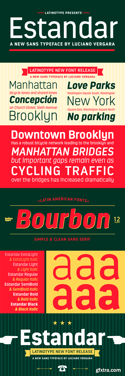 Estandar Font Family - 13 Fonts for $126 Estandar Font Family - 13 Fonts for $126