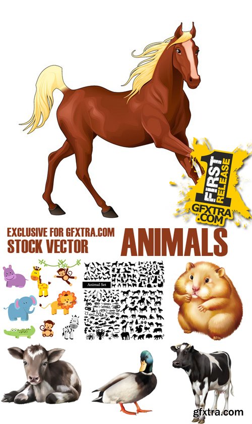 Stock Vectors - Animals, 38xEps! Stock Vectors - Animals, 38xEps!