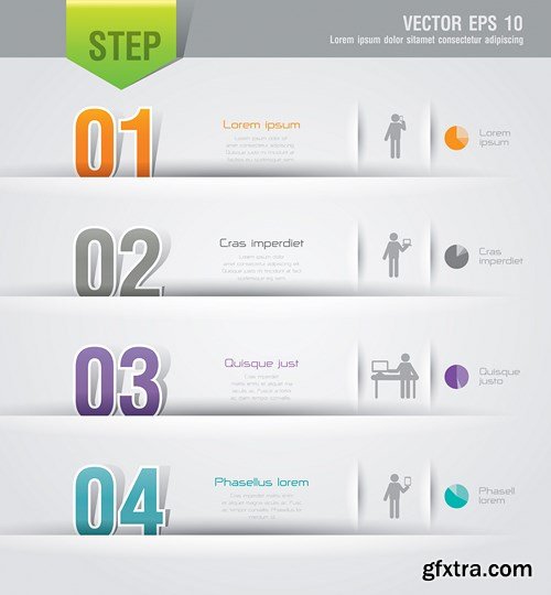 Collection of infographics vol.90, 25xEPS