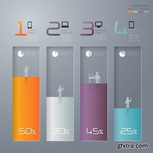 Collection of infographics vol.90, 25xEPS